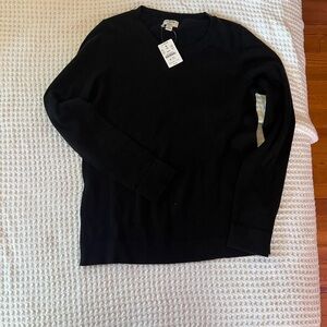 J.Crew Black Teddie sweater NWT